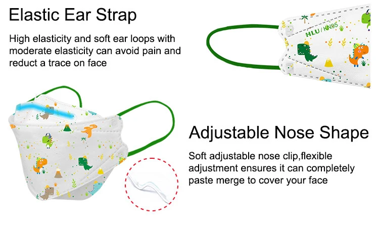 Disposable Facemask Medical Respirators Shield Kids Masks Transparent Kid Kf94 Fish Shape Face Mask