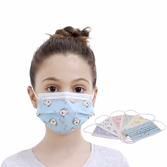 Custom Mask 3 Ply Non Woven Print Disposable Children Mask